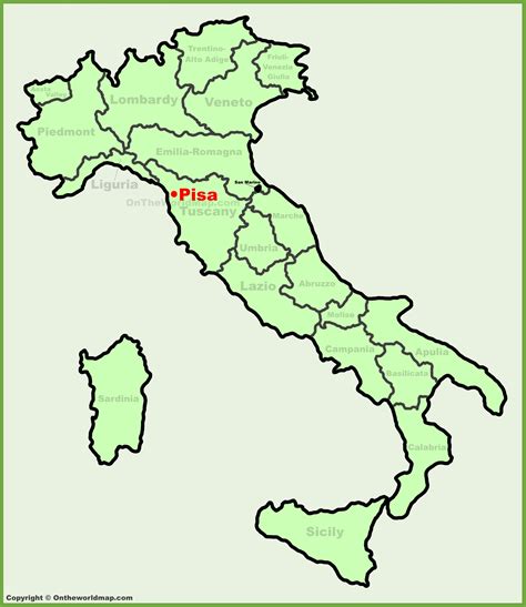 province of pisa|pisa italy map.
